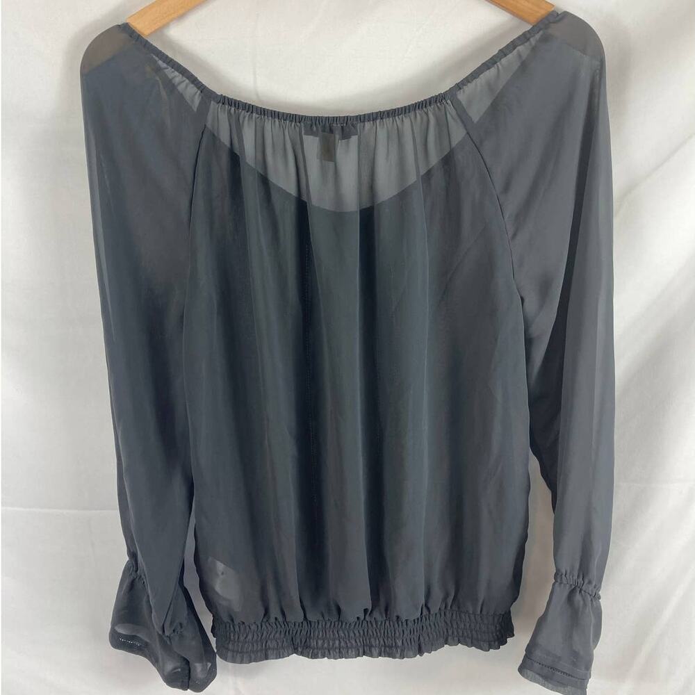 Andrew x Charles Sheer Long Sleeve Blouse XS - Picture 4 of 4